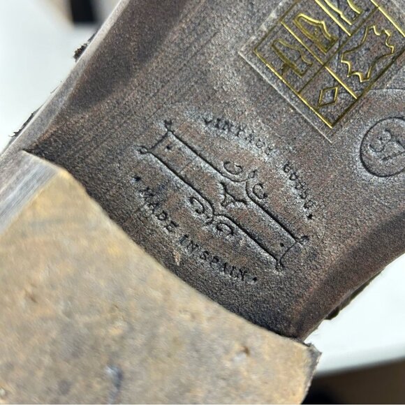 💕 vera cruz Snakeskin Patterned western Ankle Boots leather 37 - Picture 9 of 9